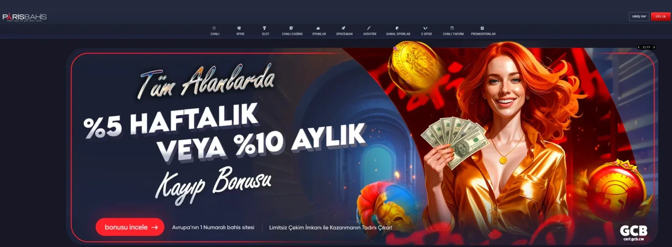 Paris Bahis ekran görüntüsü